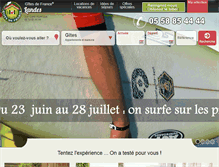 Tablet Screenshot of gites-de-france-landes.com