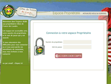 Tablet Screenshot of pro.gites-de-france-landes.com